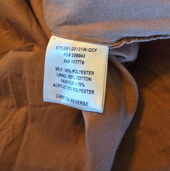 Lovestitch Faux Fur Trim Embroidered Boho Western Jacket Medium - Picture 7 of 7